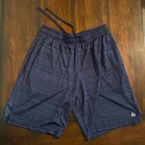 MEN’S RBX Performance Navy Blue Basketball Shorts Drawstring & Pockets: Medium